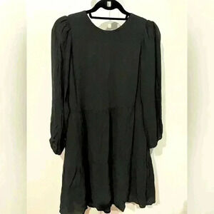 Abercrombie & Fitch sheath tiered dress with pockets  Medium long sleeve